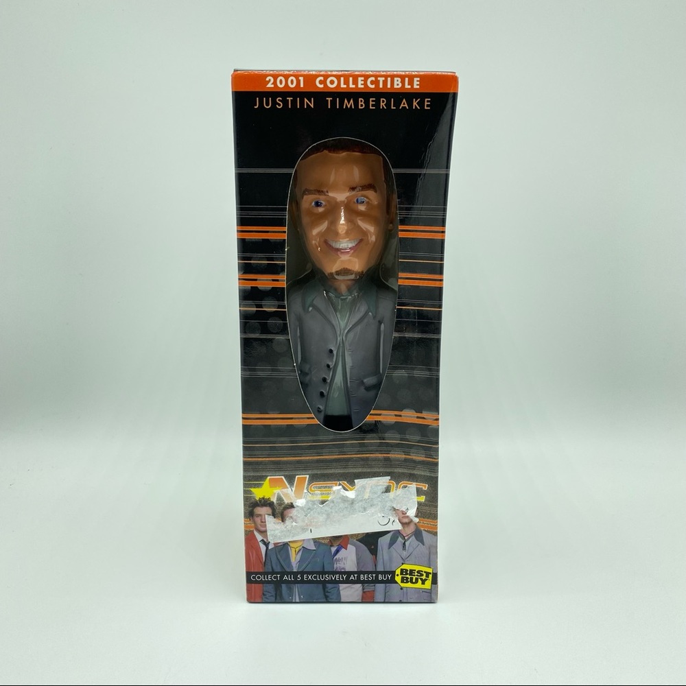 NEW! VTG 2001 NSYNC Justin Timberlake Collectible Bobble Head 8”